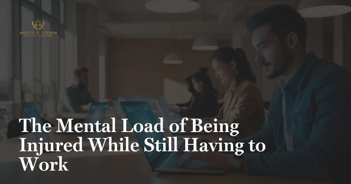 The Mental Load of Being Injured While Still Having to Work