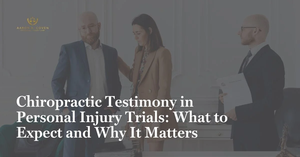 Chiropractic Testimony in Personal Injury Trials: What to Expect and Why It Matters