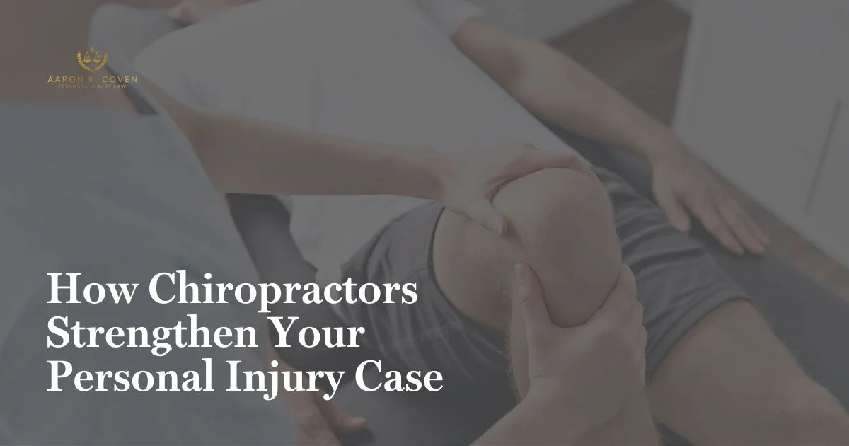 How Chiropractors Strengthen Your Personal Injury Case