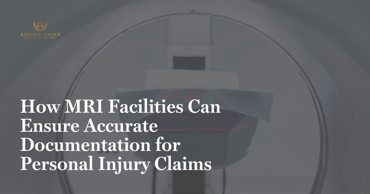 How MRI Facilities Can Ensure Accurate Documentation for Personal Injury Claims