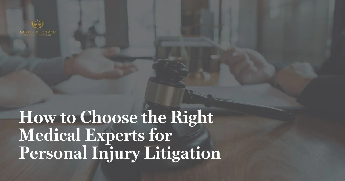 How to Choose the Right Medical Experts for Personal Injury Litigation