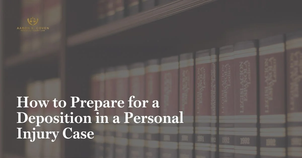 How to Prepare for a Deposition in a Personal Injury Case