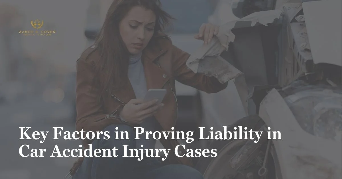 Key Factors in Proving Liability in Car Accident Injury Cases