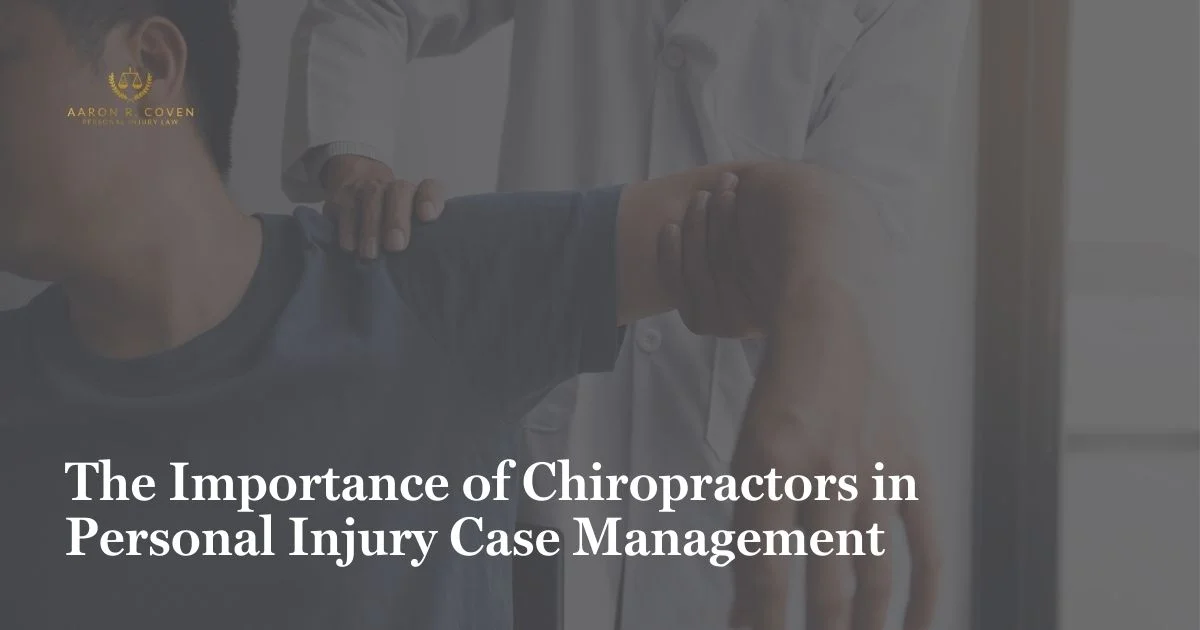 The Importance of Chiropractors in Personal Injury Case Management