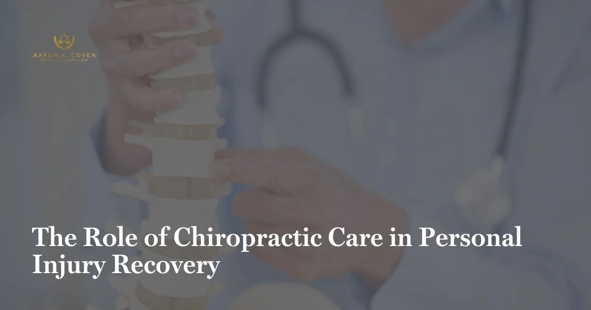 The Role of Chiropractic Care in Personal Injury Recovery