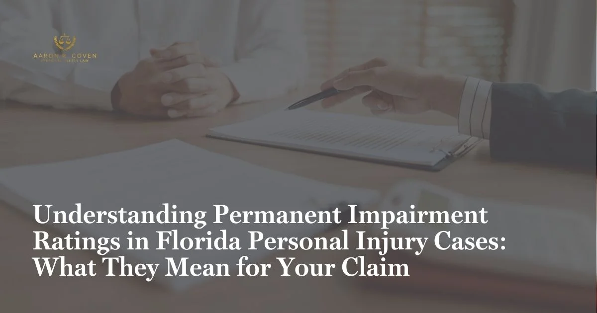Understanding Permanent Impairment Ratings in Florida Personal Injury Cases: What They Mean for Your Claim