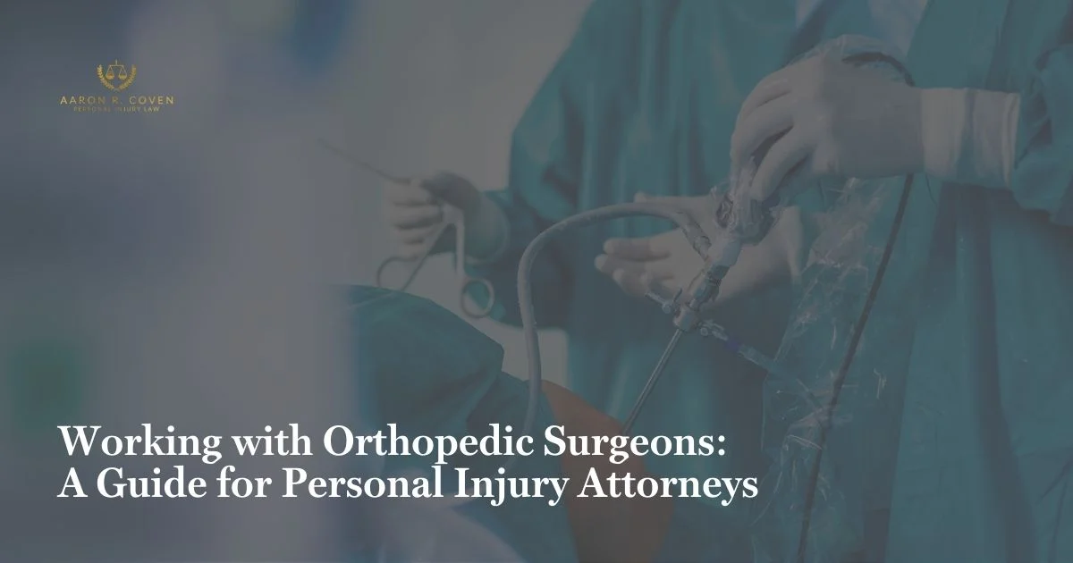 Working with Orthopedic Surgeons: A Guide for Personal Injury Attorneys