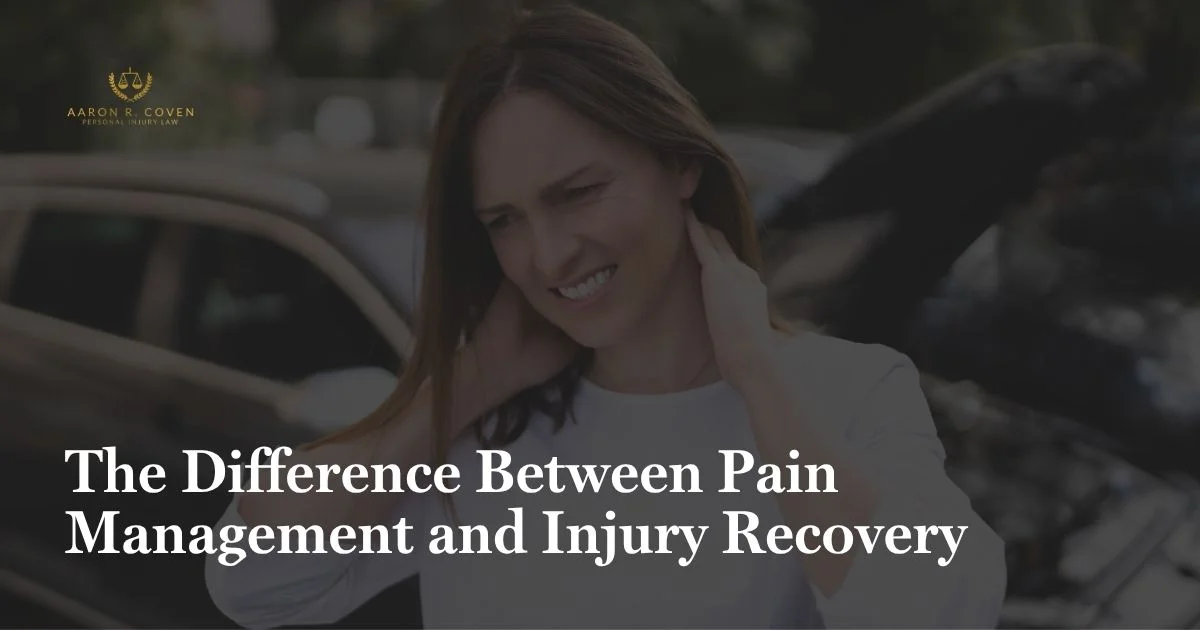 The Difference Between Pain Management and Injury Recovery