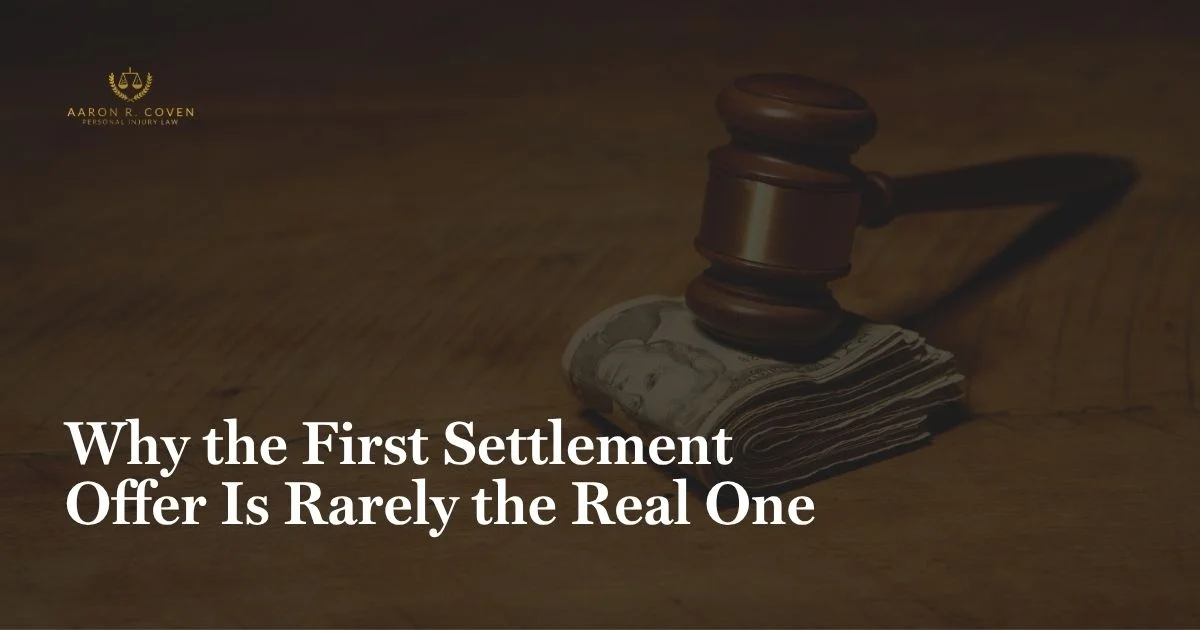Why the First Settlement Offer Is Rarely the Real One