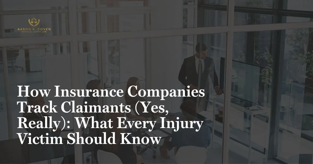 How Insurance Companies Track Claimants (Yes, Really): What Every Injury Victim Should Know