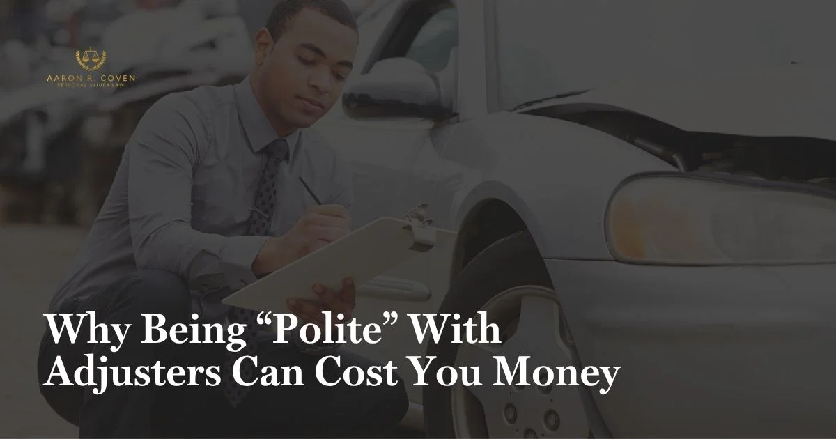 Why Being “Polite” With Adjusters Can Cost You Money